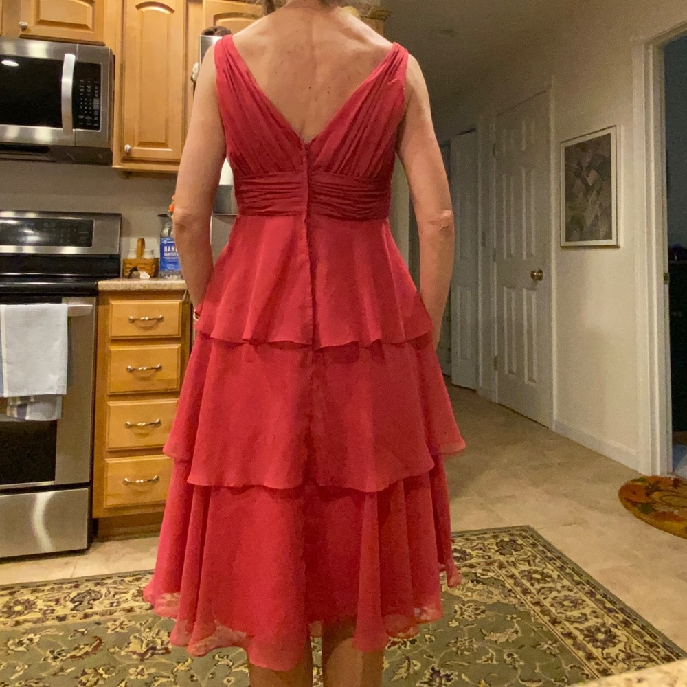 Eden Maids Bridesmaid Collection Tiered Dress Gown Size 8 View 2